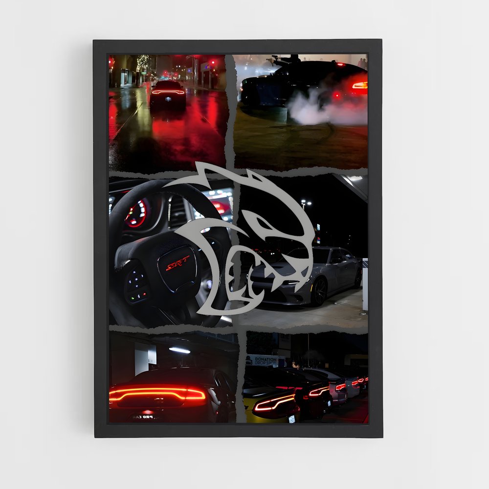Poster Lightspeed Hellcat – affiche Dodge (vue 2)